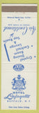 Matchbook Cover - Hotel Lafayette Buffalo NY