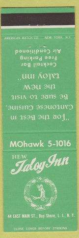Matchbook Cover - New Taloy Inn Bay Shore LI NY