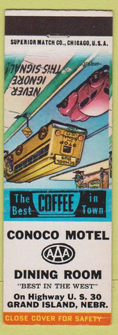 Matchbook Cover - Conoco Motel Grand Island NE
