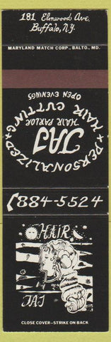 Matchbook Cover - Taj Hair Parlor Buffalo NY girlie SAMPLE