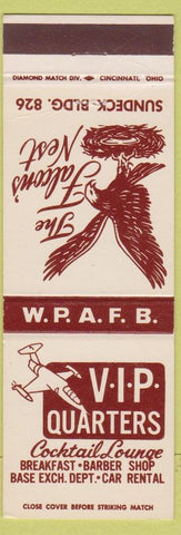 Matchbook Cover - VIP Quarters Falcons Nest Air Force Base