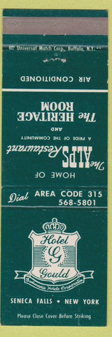 Matchbook Cover - Hotel Gould Seneca Falls NY