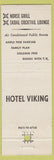 Matchbook Cover - Viking Hotel Newport RI