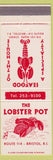 Matchbook Cover - Lobster Pot Restaurant Bristol RI