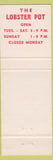 Matchbook Cover - Lobster Pot Restaurant Bristol RI