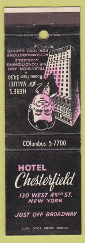 Matchbook Cover - Hotel Chesterfield New York City
