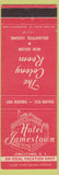 Matchbook Cover - Hotel Jamestown NY