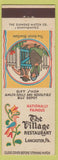 Matchbook Cover - Village Restaurant Lancaster PA Amish