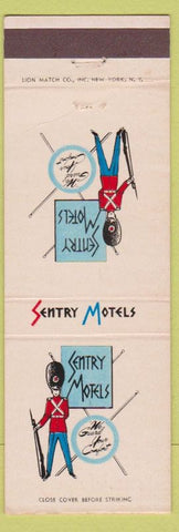 Matchbook Cover - Sentry Motels Flagstaff Holbrook AZ Albuquerque chain