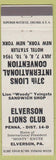 Matchbook Cover - Elverson Lions Club PA