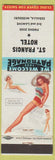 Matchbook Cover - ST Francis Hotel Sedalia MO pinup