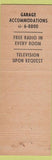 Matchbook Cover - Hotel President New York City