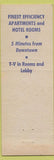 Matchbook Cover - Rainbow Lodge Apartments Motel St Petersburg FL