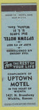 Matchbook Cover - Uptown Motel Wichita KS WEAR