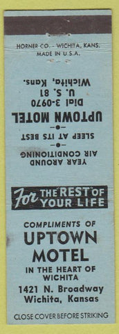 Matchbook Cover - Uptown Motel Wichita KS WEAR