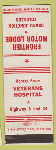 Matchbook Cover - Frontier Motor Lodge Grand Junction Colorado
