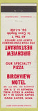 Matchbook Cover - Birchview Motel Coon Rapids MN Restaurant