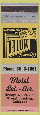 Matchbook Cover - Motel Bel Air Grand Junction Colorado