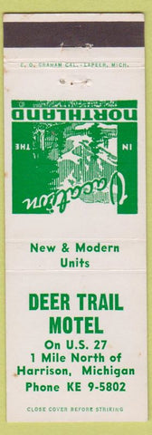 Matchbook Cover - Deer Trail Motel Harrison MI WEAR