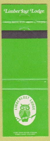 Matchbook Cover - Limber Lost Lodge Huntsville ON owl