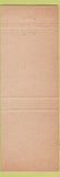Matchbook Cover - Canary Cottage Oskaloosa IA