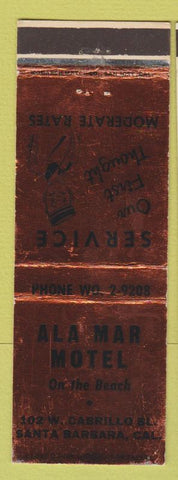Matchbook Cover - Ala Mar Motel Santa Barbara CA