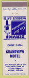 Matchbook Cover - Grandview Motel Boise ID