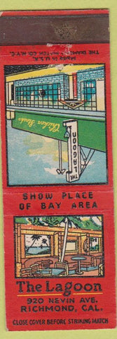 Matchbook Cover - The Lagoon Richmond CA restaurant