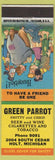 Matchbook Cover - Green Parrot store Holt MI hillbilly