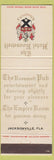 Matchbook Cover - Hotel Roosevelt Jacksonville FL