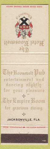 Matchbook Cover - Hotel Roosevelt Jacksonville FL