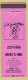 Matchbook Cover - Mike's Inn Martell CA Mexican Restaurant pink