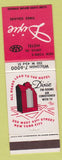 Matchbook Cover - Dixie Hotel Times Square New York City