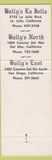 Matchbook Cover - Bully's Prime Rib Restaurant La Jolla CA Del Mar San Diego