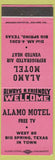 Matchbook Cover - Alamo Motel Big Spring TX