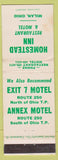 Matchbook Cover - Homestead Inn Milan OH WORN