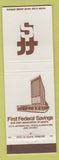 Matchbook Cover - First Federal Savings Loan Peoria IL
