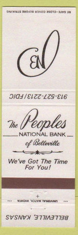 Matchbook Cover - Peoples National Bank Belleville KS