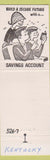 Matchbook Cover - Fort Thomas Bellevue Bank KY