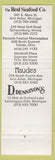Matchbook Cover - Real Seafood Company Ann Arbor MI Flint Toledo OH