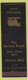 Matchbook Cover - Golden Lamb Hotel Lebanon OH