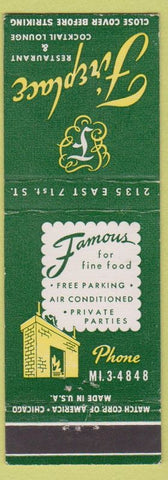 Matchbook Cover - Fireplace Restaurant Chicago IL