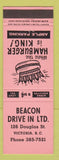Matchbook Cover - Beacon Drive In Victoria BC