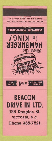 Matchbook Cover - Beacon Drive In Victoria BC