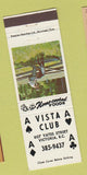 Matchbook Cover - Vista Club Victoria BC