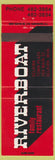Matchbook Cover - Riverboat Family Restaurant Selkirk MB