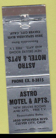 Matchbook Cover - Astro Motel Culver City CA
