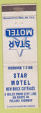 Matchbook Cover - Star Motel Baltimore MD WEAR