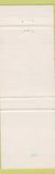 Matchbook Cover - Dugout Sports Bar billiards London ON baseball