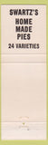 Matchbook Cover - Swartz Restaurant Decatur IL